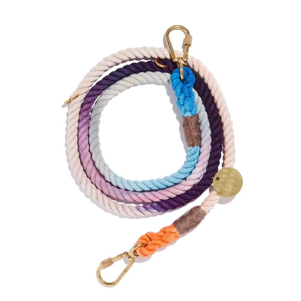 Found My Animal - Lois Ombre Cotton Rope Dog Leash (Small 7 ft)