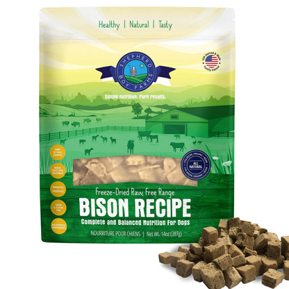 Bison Recipe Shepherd Boy Farms Freeze Dried  Dog Food