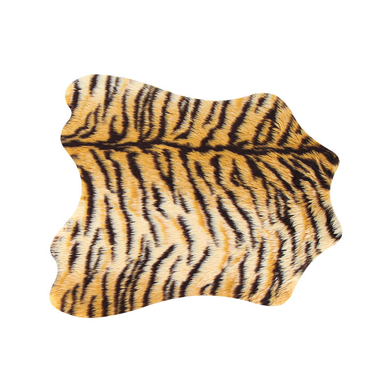 Tiger Print Fur Pet Cusion