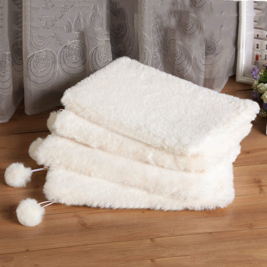 Faux Rabbit Fur Bed Pad