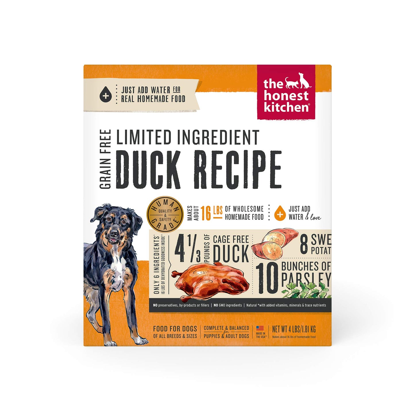 The Honest Kitchen Dehydrated Limited Ingredient Duck Dog Food