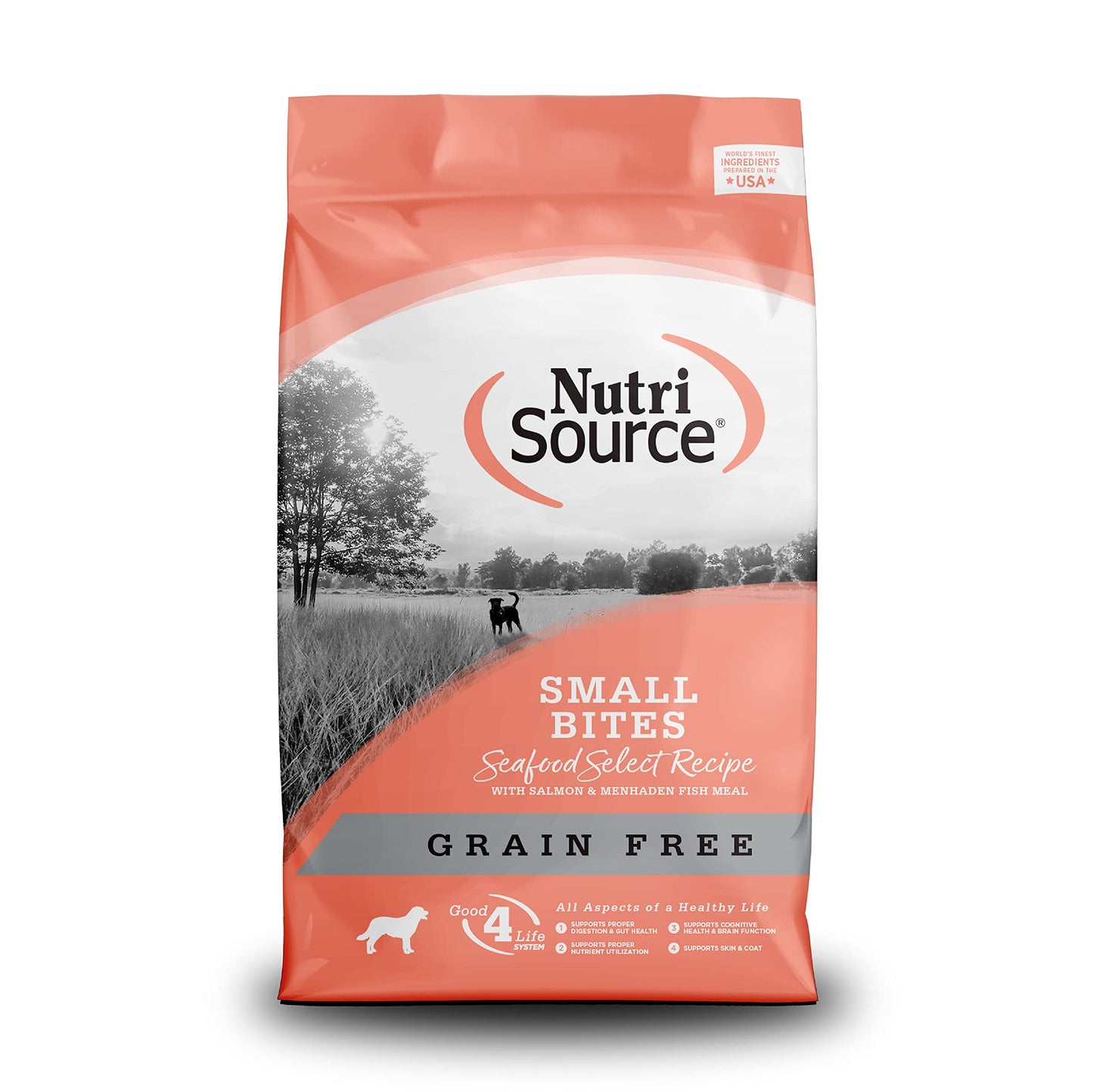 NutriSource Seafood Select Grain-Free Dog Food Made with Salmon and Menhaden Fish