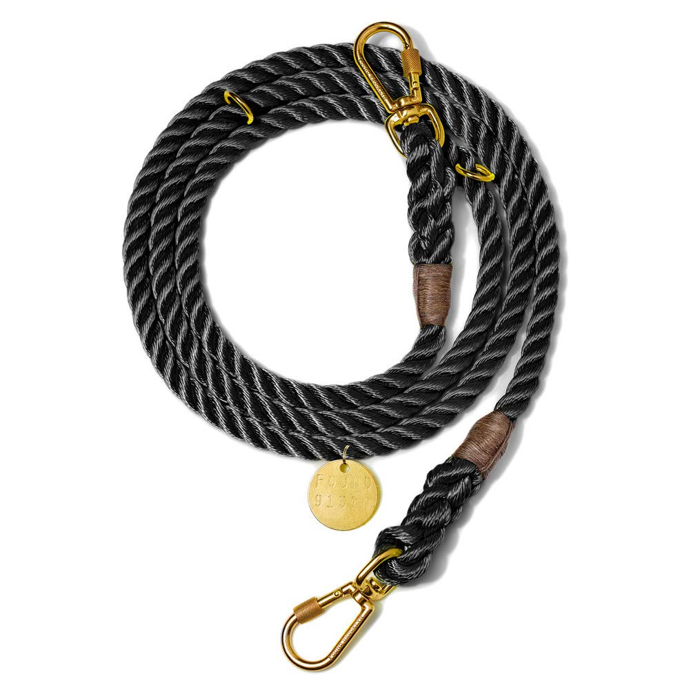 Found My Animal - The Original Rope Dog Leash (Black Large)