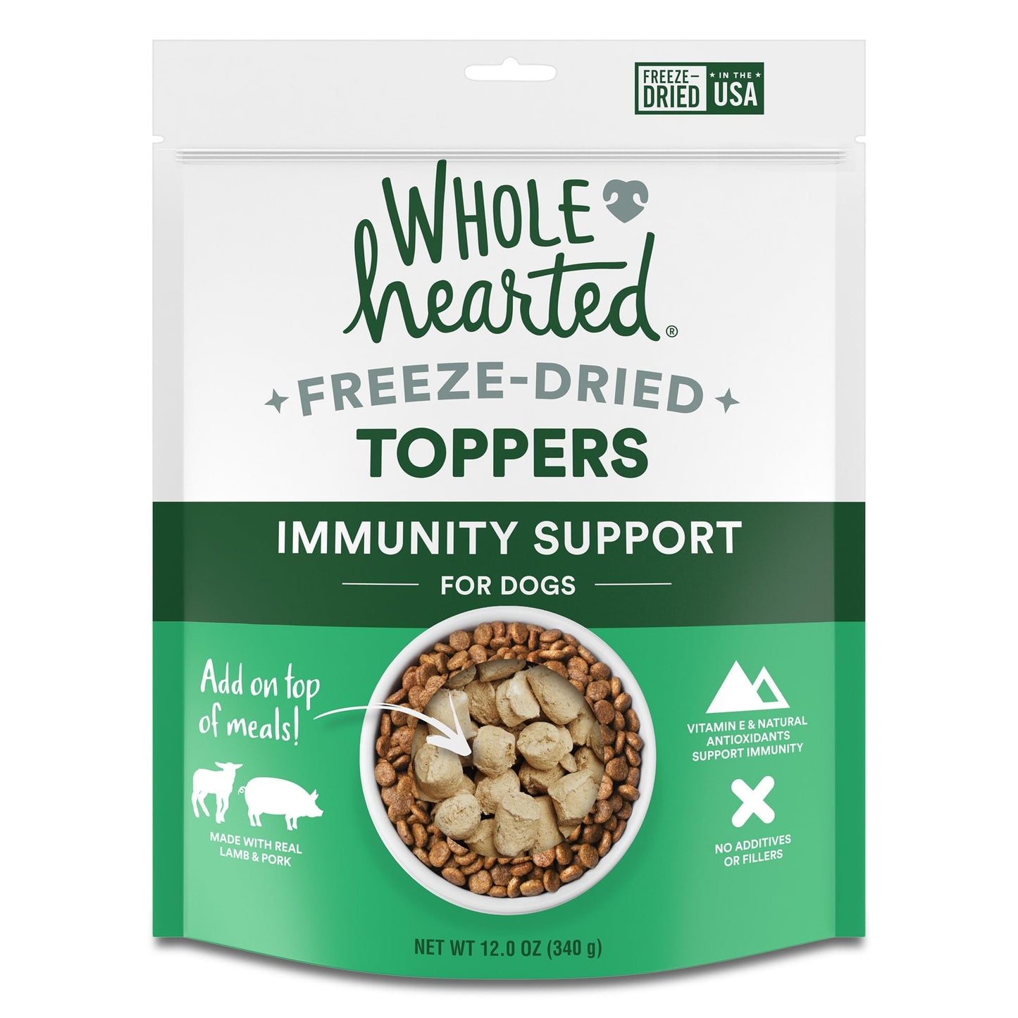 WholeHearted Freeze-Dried Immunity Support Dog Food Toppers