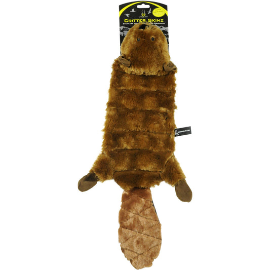 Hyper Pet Critter Skinz Beaver Super Squeaker Plush Dog Toy X-Large