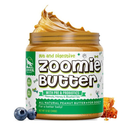 Zoomie Butter Gut & Digestive Pre & Probiotic Dog Peanut Butter Spread