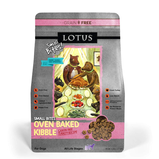 Lotus Small Bites Grain-Free Turkey Adult Dry Dog Food