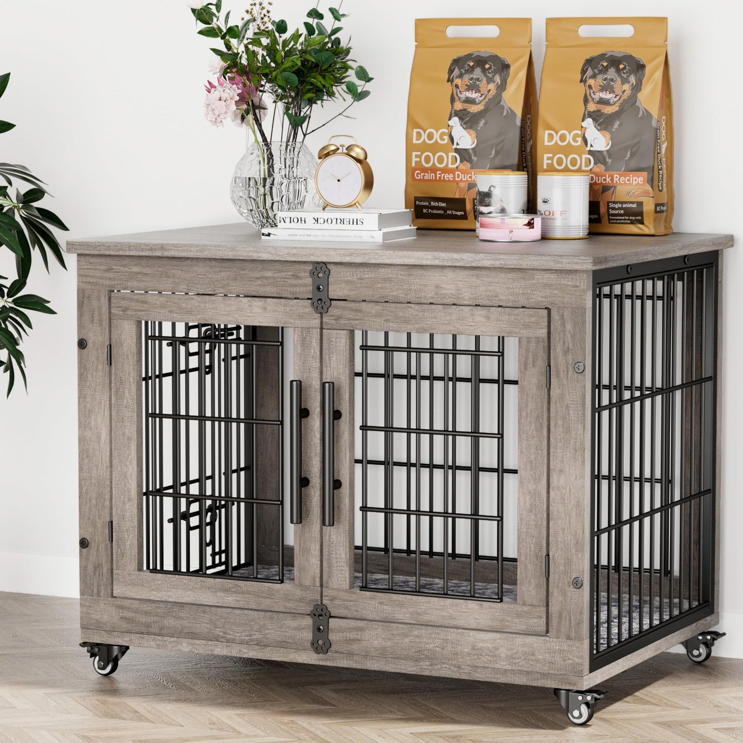 Lulive Dog Crate Furniture for Medium Dogs